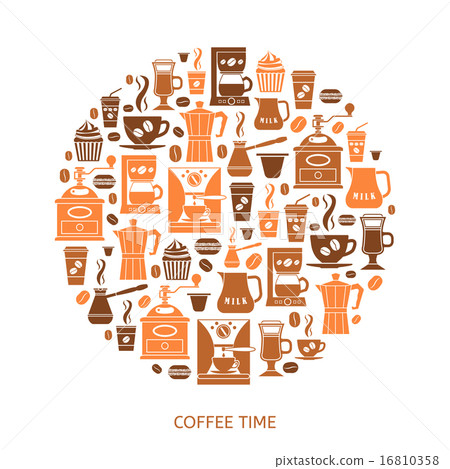 Coffee icons set Coffee icons set 16810358
