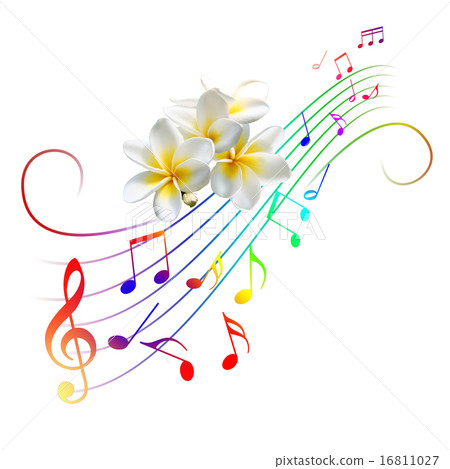 Plumeria and music 16811027