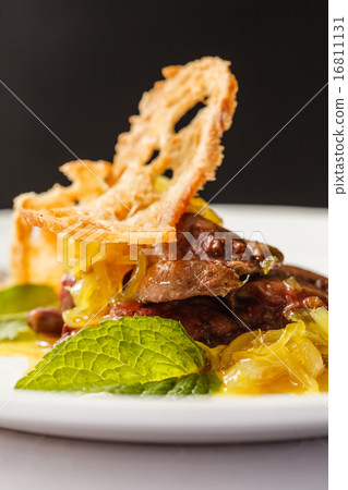 foie gras with sauce foie gras with sauce 16811131
