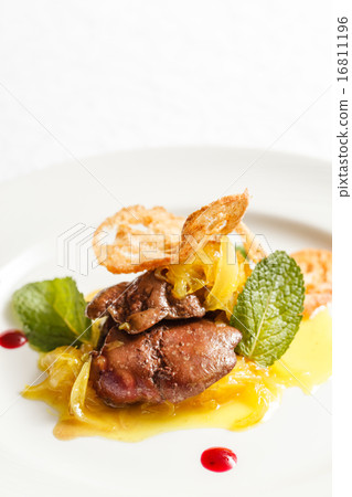 foie gras with sauce foie gras with sauce 16811196