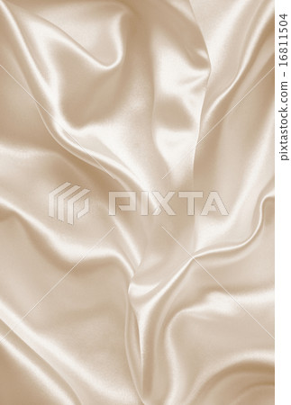 Smooth elegant golden silk as wedding background Smooth elegant golden silk as wedding background 16811504