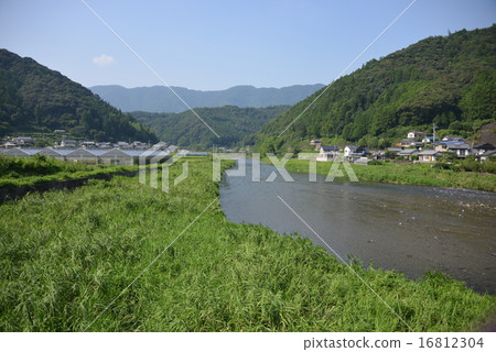 The last river and Shinjo river where the Japanese typhoon was discovered 16812304