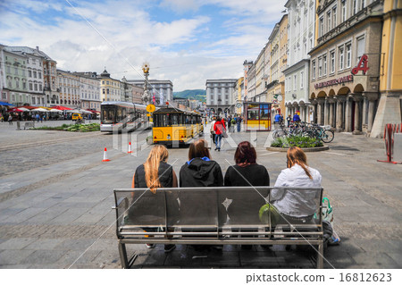 夏天，旅程，歐洲，奧地利·林茨 16812623