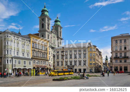 夏天，旅程，歐洲，奧地利·林茨 16812625