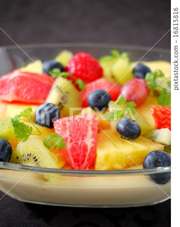 Fruit's claim / pastry shiel black background (up) Fruit's claim / pastry shiel black background (up) 16815816