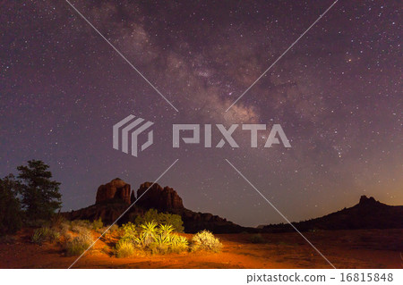 Milky Way Over Cathedral Rock Sedona Arizona Milky Way Over Cathedral Rock Sedona Arizona 16815848