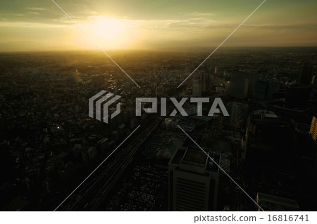 City sunset City sunset 16816741