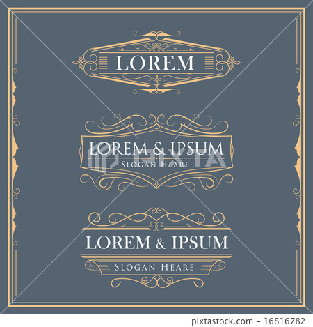 Luxury logos calligraphy elegant template Luxury logos calligraphy elegant template 16816782