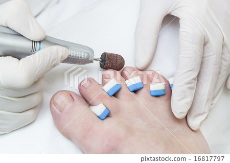 process of pedicure at beauty salon process of pedicure at beauty salon 16817797