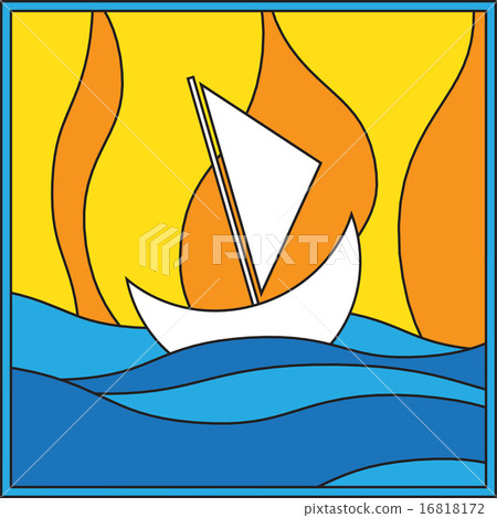 white sailboat at sea 16818172