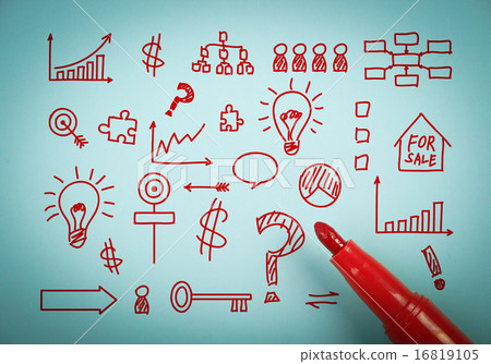 Business graph 16819105