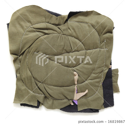 piece of cloth isolated on white 16819867