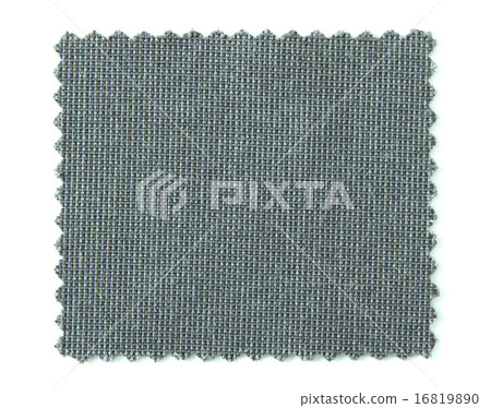 black fabric swatch samples isolated on white 16819890