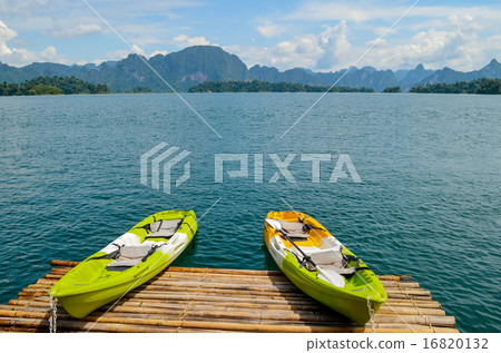Colorful  Kayak on the lake. 16820132