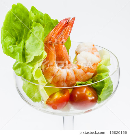 Shrimp Cocktail Isolated on a White Background. Shrimp Cocktail Isolated on a White Background. 16820166