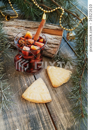 cup of hot mulled wine for Christmas 16821610