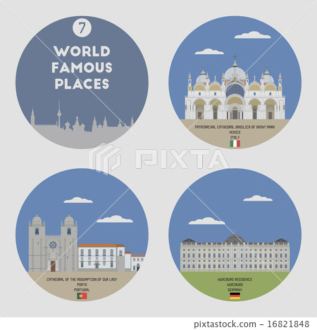World famous places. Set 7 World famous places. Set 7 16821848