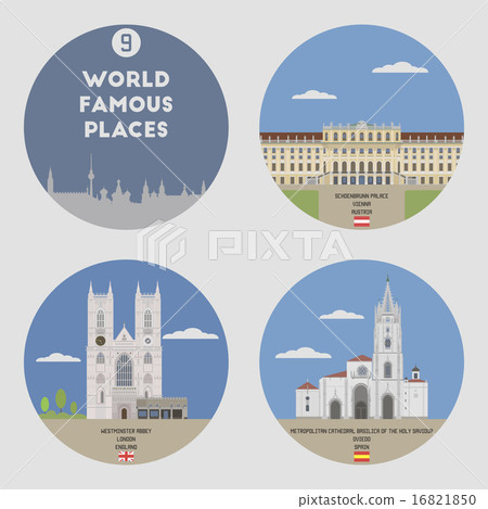 World famous places. Set 9 World famous places. Set 9 16821850