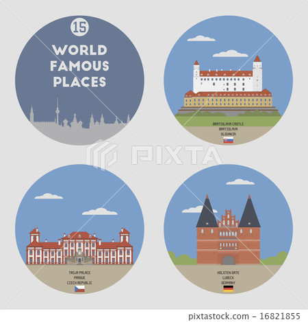 World famous places. Set 15 16821855
