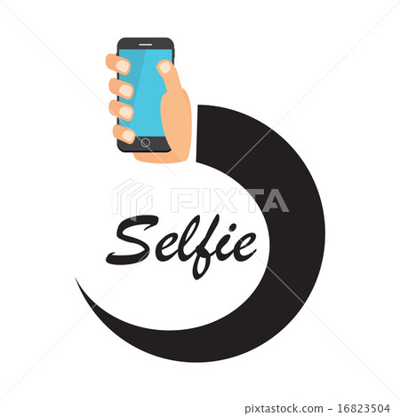 Flat Selfie Icon Vector Illustration Flat Selfie Icon Vector Illustration 16823504