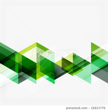 Abstract geometric background. Modern overlapping triangles 16823776