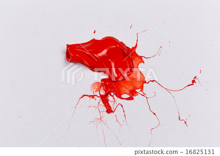 Red stroke of the paint brush Red stroke of the paint brush 16825131