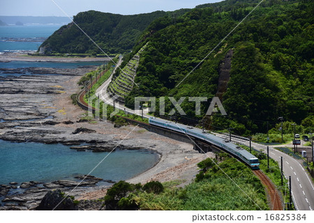 Kinoshimoto線381系列黑潮大通 - Kiyadawara俯視圖 Kinoshimoto線381系列黑潮大通 - Kiyadawara俯視圖 16825384