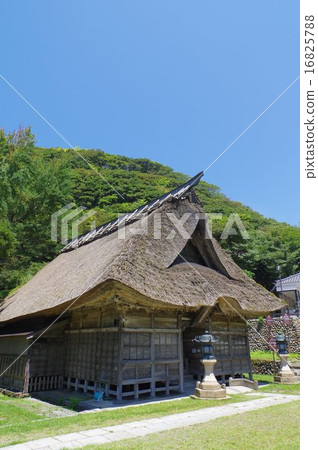 Itoigawa City Niigata Prefecture Nosei Nose Hakusan Shrine Hall Hall Architecture of the Edo period 16825788