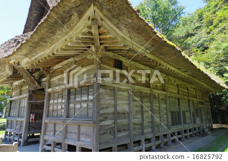 Itoigawa City Niigata Prefecture Nosei Nose Hakusan Shrine Hall Hall Architecture of the Edo period 16825792