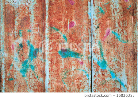 Abstract corroded colorful grunge background iron Abstract corroded colorful grunge background iron 16826353