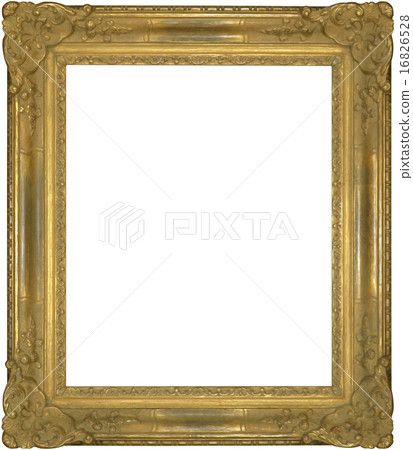 Background transparent antique picture frame 16826528