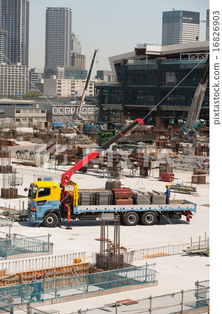 Toyosu area under redevelopment Toyosu area under redevelopment 16826903