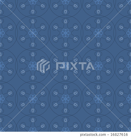 Geometric ornament seamless pattern. Textile design template seamless background. Round, polygonal Geometric ornament seamless pattern. Textile design template seamless background. Round, polygonal 16827616