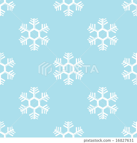 Seamless snowflake background vector - Stock Illustration [16827631 ...