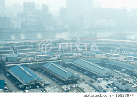 tsukiji fish market, appearance, facade 16827974