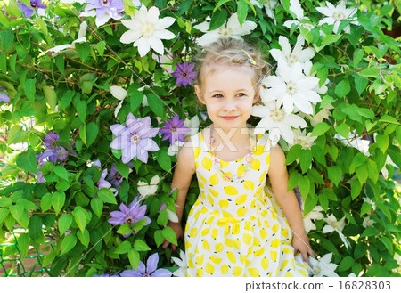 Portrait of a beautiful little girl 16828303