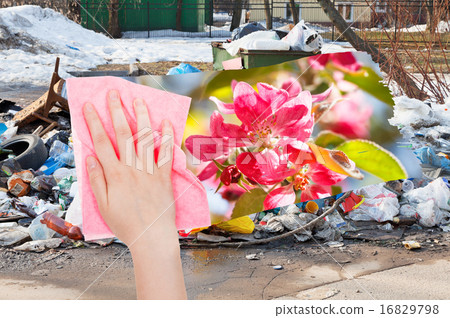 hand deletes urban dumpsters by pink cloth hand deletes urban dumpsters by pink cloth 16829798