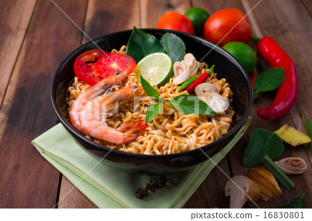 Tom yum kung with noodles, popular Thai cuisine 16830801