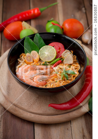 Tom yum kung with noodles, popular Thai cuisine 16830807