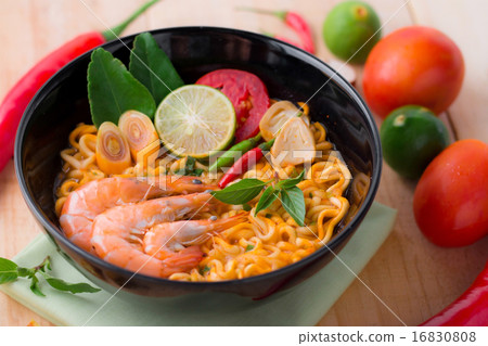 Tom yum kung with noodles, popular Thai cuisine 16830808
