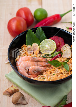 Tom yum kung with noodles, popular Thai cuisine 16830814