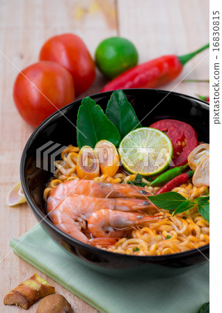 Tom yum kung with noodles, popular Thai cuisine 16830815
