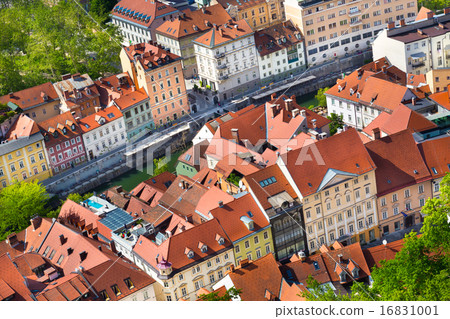 Panorama of Ljubljana, Slovenia, Europe. 16831001