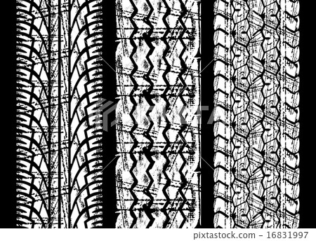 Tire tracks Tire tracks 16831997