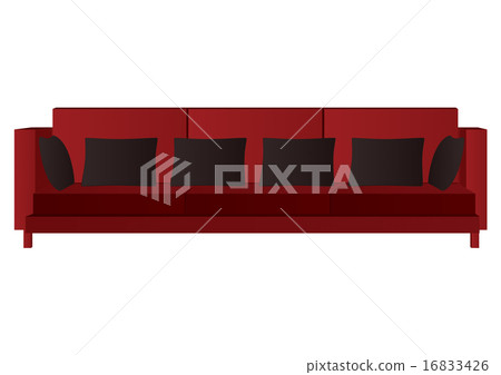 Chair with pillow isolate white background Chair with pillow isolate white background 16833426