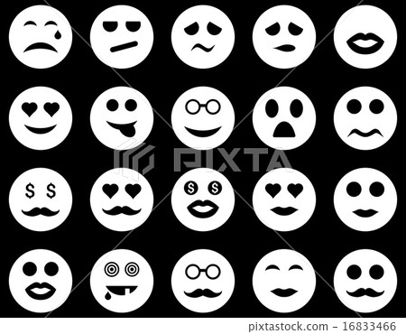 Smile and emotion icons Smile and emotion icons 16833466