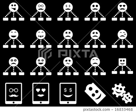 Smile, emotion, relations and tablet icons Smile, emotion, relations and tablet icons 16833468
