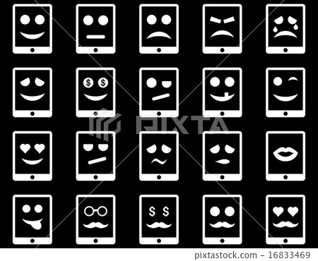 Emotion mobile tablet icons Emotion mobile tablet icons 16833469