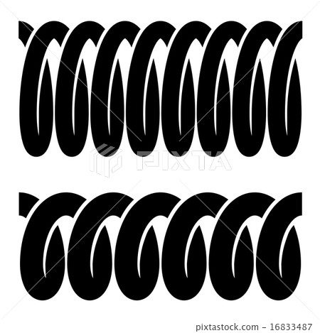 tension spring seamless black symbols tension spring seamless black symbols 16833487