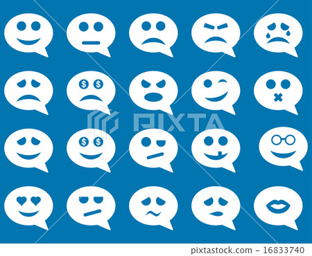 Chat emotion smile icons Chat emotion smile icons 16833740